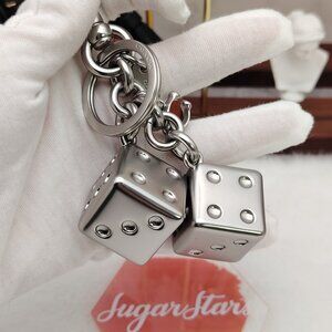 Coach Dice Bag Charm Keychain